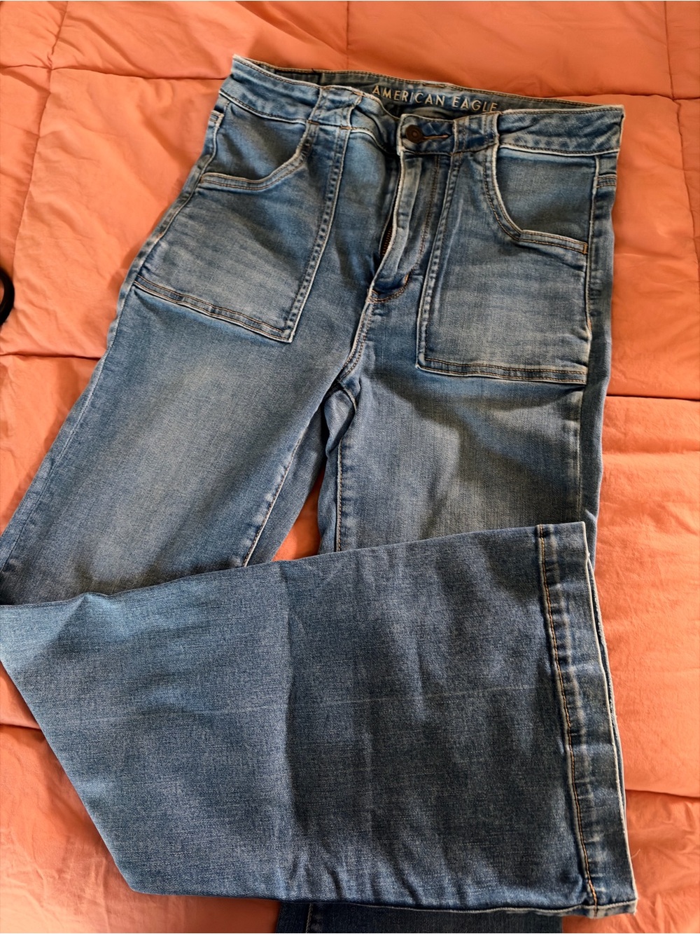 American Eagle Outfitters Blue Wide Leg Jeans